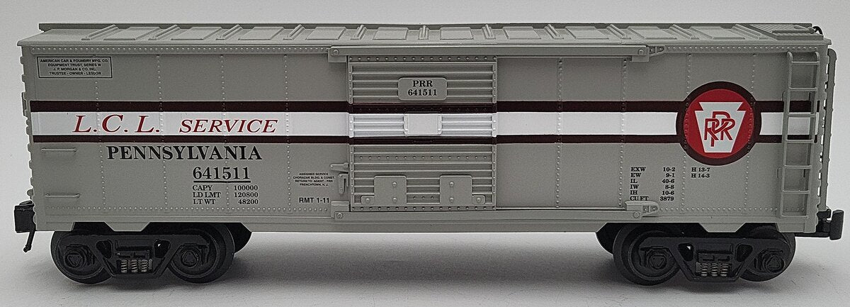 O-Line OLR150 O Gauge PRR L.C.L Service Boxcar #641511 LN/Box