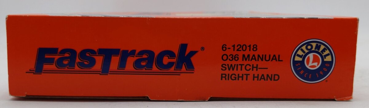 Lionel 6-12018 O-36 Right Hand Manual FasTrack Switch Turnout EX/Box