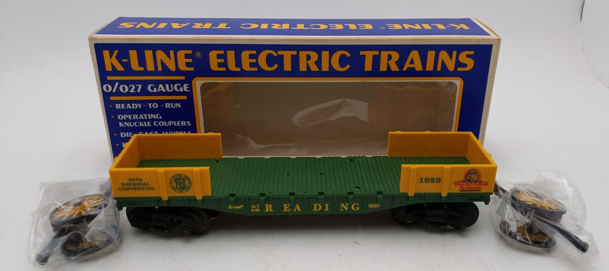 K-Line K-6620 Reading TCA National Convention Flat Car #6620 LN/Box