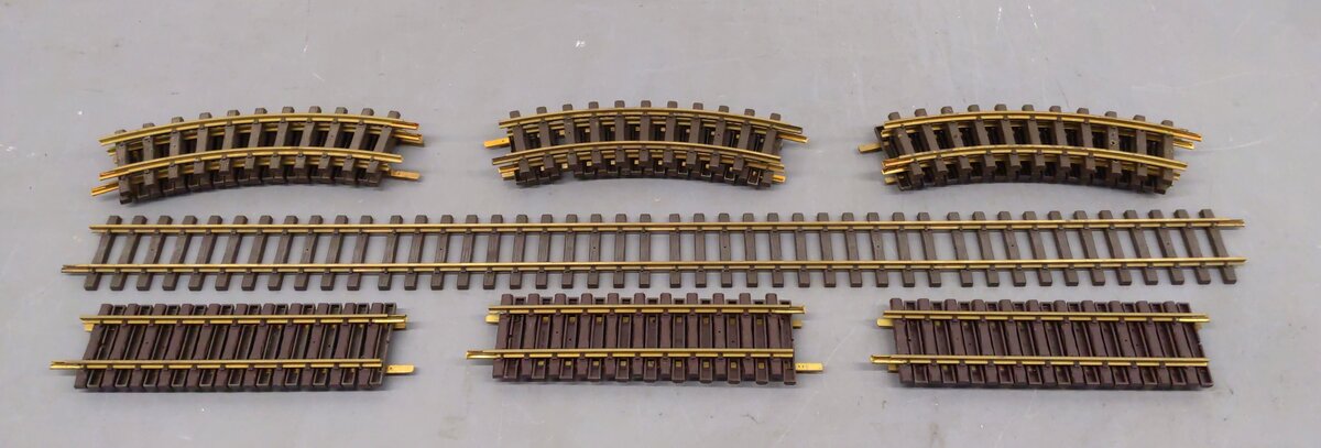LGB & REA G Scale Assorted Straight & Curved Brass Track: 1000, 1100, 10000 [16] VG
