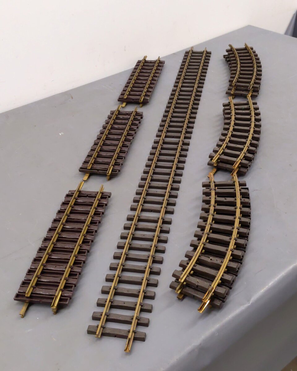 LGB & REA G Scale Assorted Straight & Curved Brass Track: 1000, 1100, 10000 [16] VG