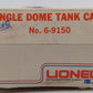 Lionel 6-9150 O Gauge Gulf Single Dome Tank Car #9150 EX/Box