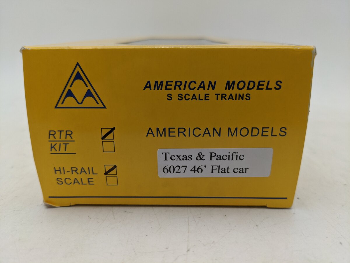 American Models 6027 S Texas & Pacific 46' Flat Car #10226-Scale EX/Box