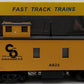 American Models 7506-B S Scale C&O Wood-Sided Caboose w/ Scale Wheels #623 EX/Box