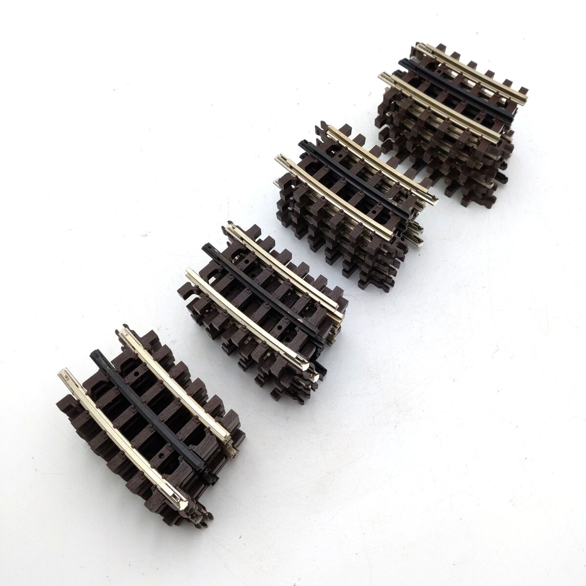 Atlas 6046 O Nickel Silver O-45 Quarter Curved Track Sections (20) EX