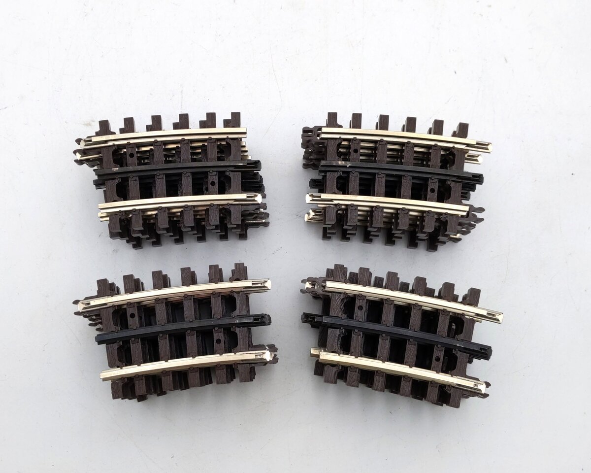 Atlas 6046 O Nickel Silver O-45 Quarter Curved Track Sections (20) EX