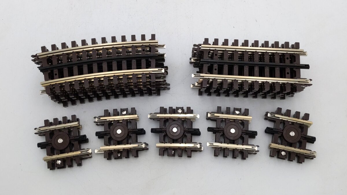 Atlas O Gauge Assorted Nickel Silver Straight, Curved, and Uncoupling Track [22] EX