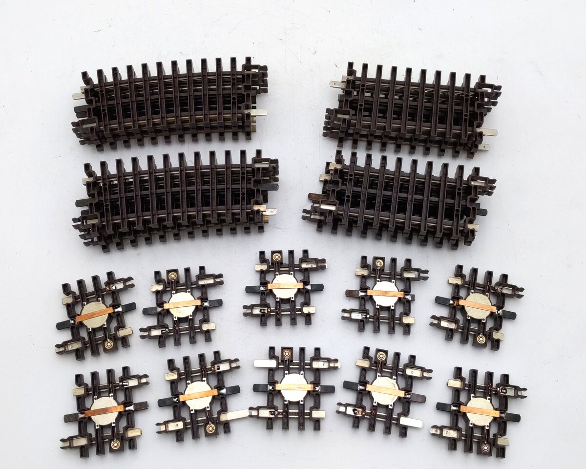 Atlas O Gauge Assorted Nickel Silver Straight, Curved, and Uncoupling Track [22] EX