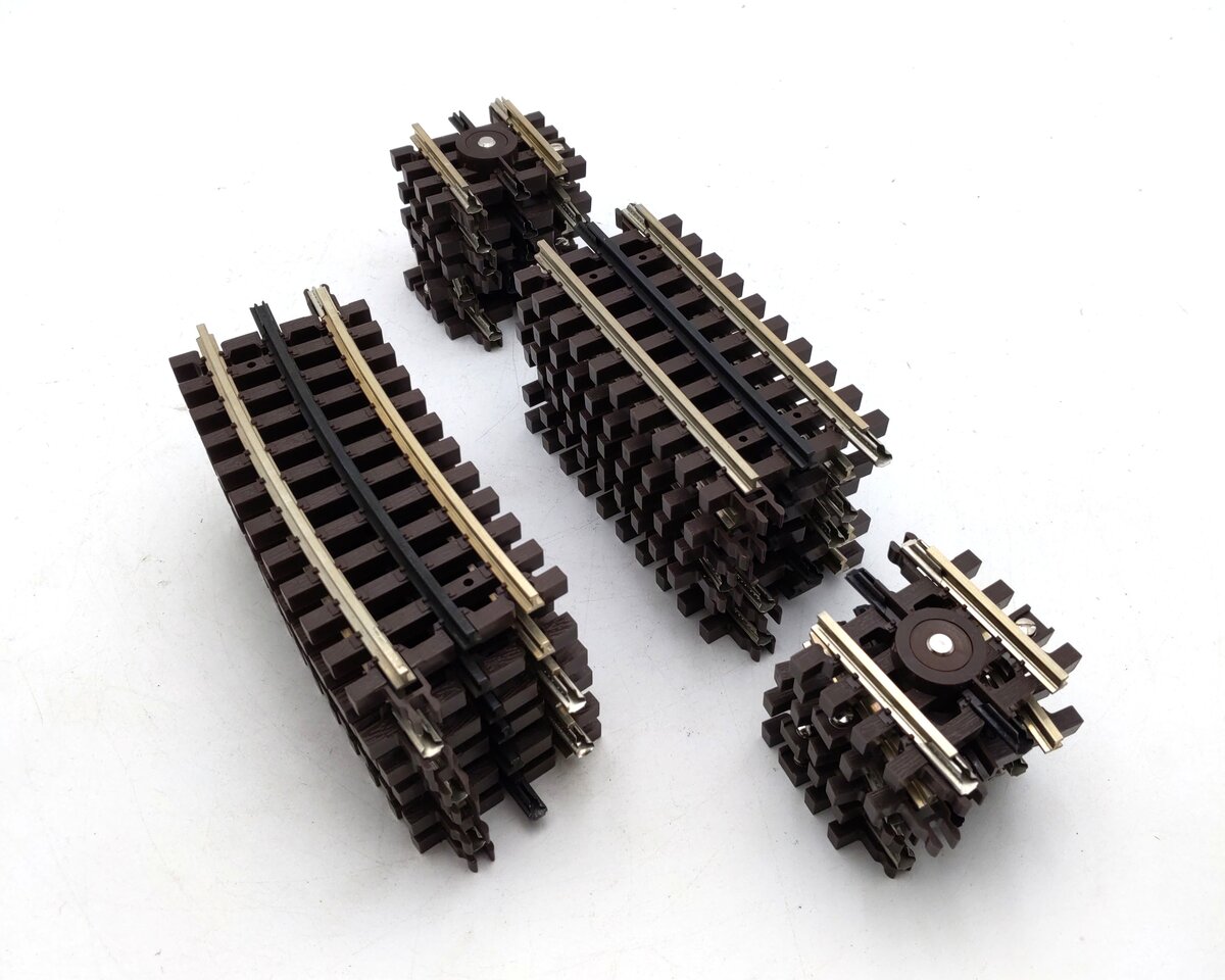 Atlas O Gauge Assorted Nickel Silver Straight, Curved, and Uncoupling Track [22] EX