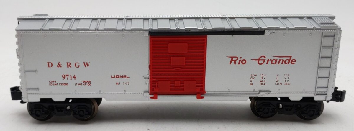 Lionel 6-9714 O Gauge Denver & Rio Grande Western Box Car EX/Box