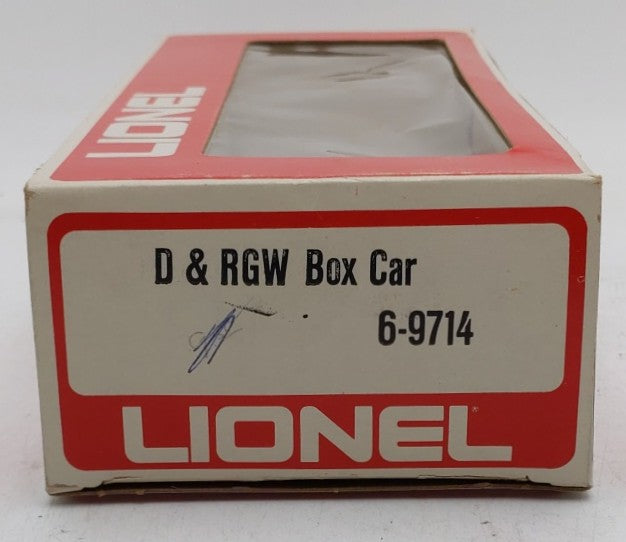 Lionel 6-9714 O Gauge Denver & Rio Grande Western Box Car EX/Box
