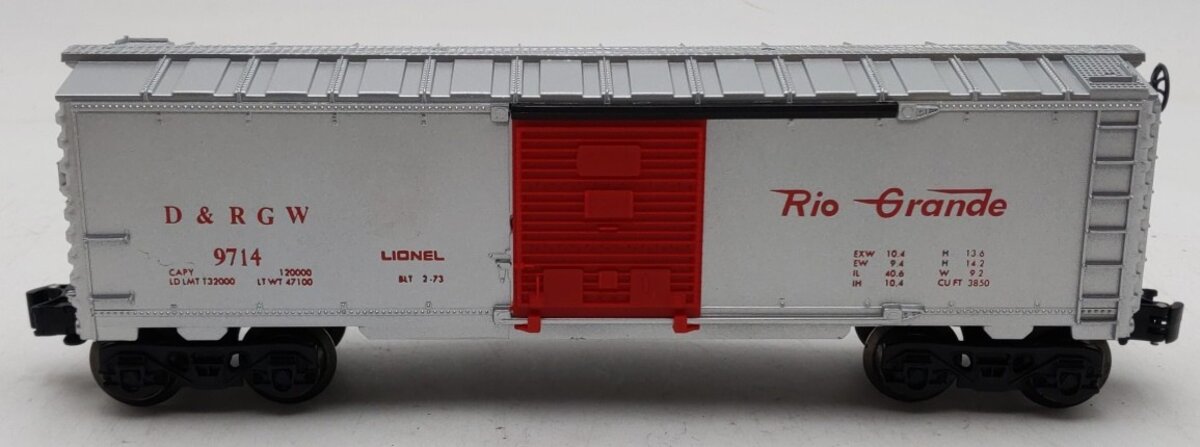 Lionel 6-9714 O Gauge Denver & Rio Grande Western Box Car EX/Box