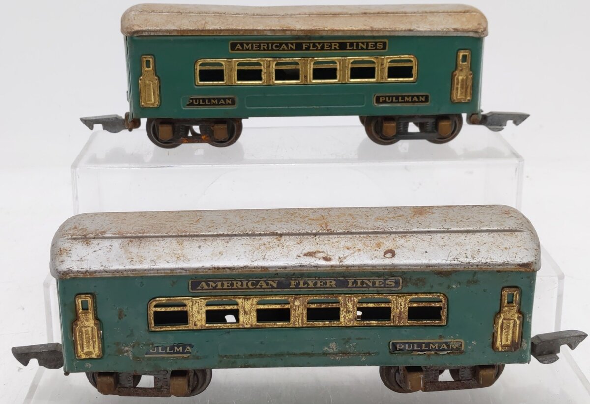 American Flyer 3171 Vintage O Tinplate Prewar Pullman Cars [2]