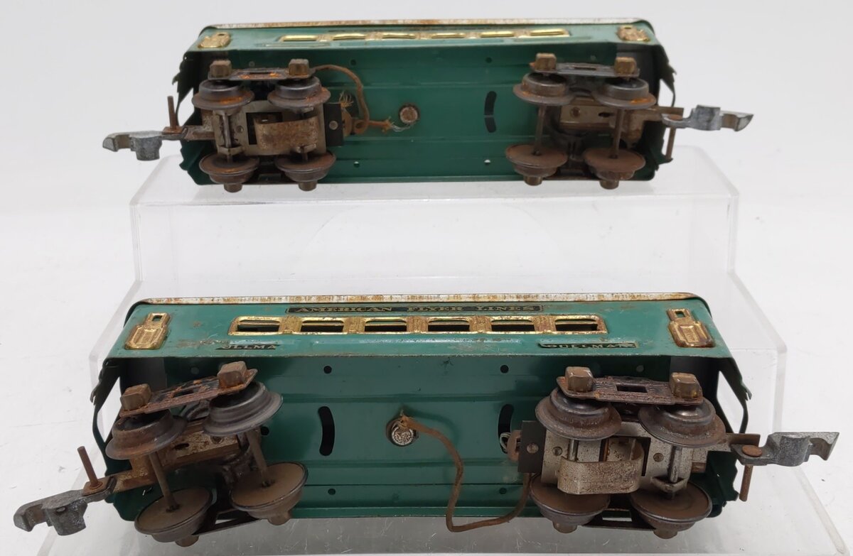 American Flyer 3171 Vintage O Tinplate Prewar Pullman Cars [2]