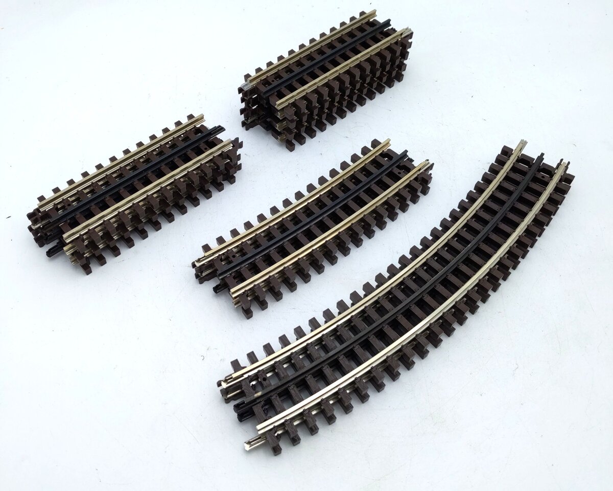 Atlas O Gauge Assorted Nickel Silver Straight & Curved Track Sections [11] EX