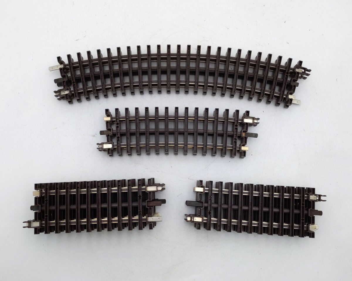 Atlas O Gauge Assorted Nickel Silver Straight & Curved Track Sections [11] EX
