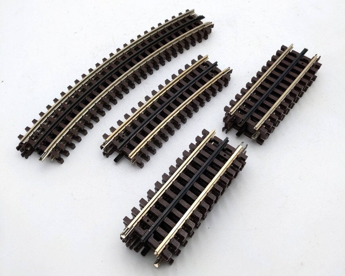 Atlas O Gauge Assorted Nickel Silver Straight & Curved Track Sections [11] EX