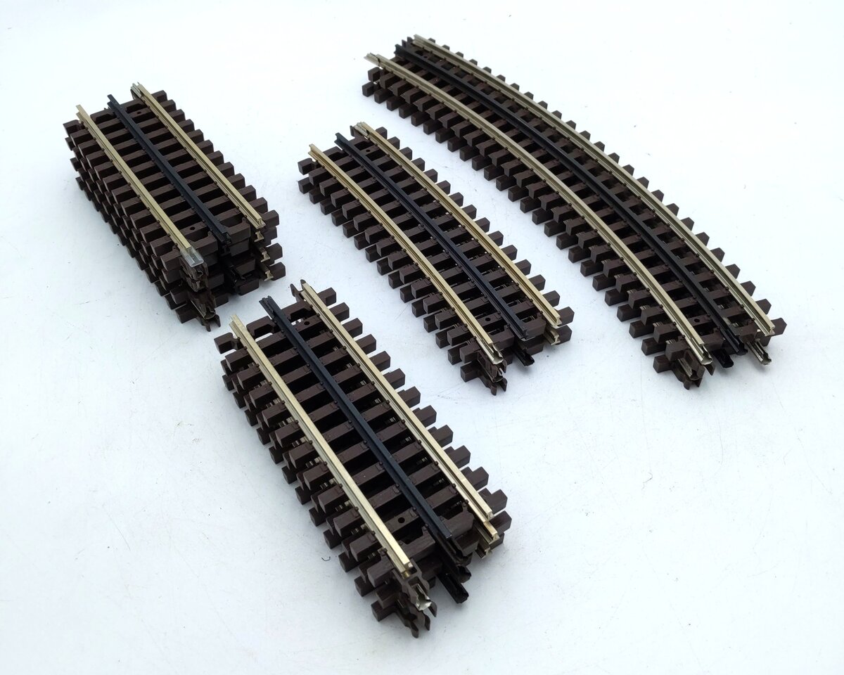 Atlas O Gauge Assorted Nickel Silver Straight & Curved Track Sections [11] EX