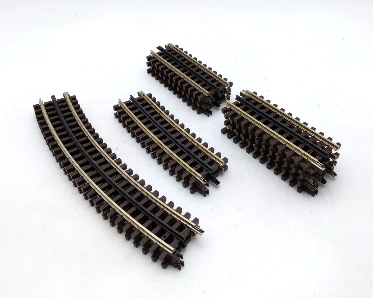 Atlas O Gauge Assorted Nickel Silver Straight & Curved Track Sections [11] EX