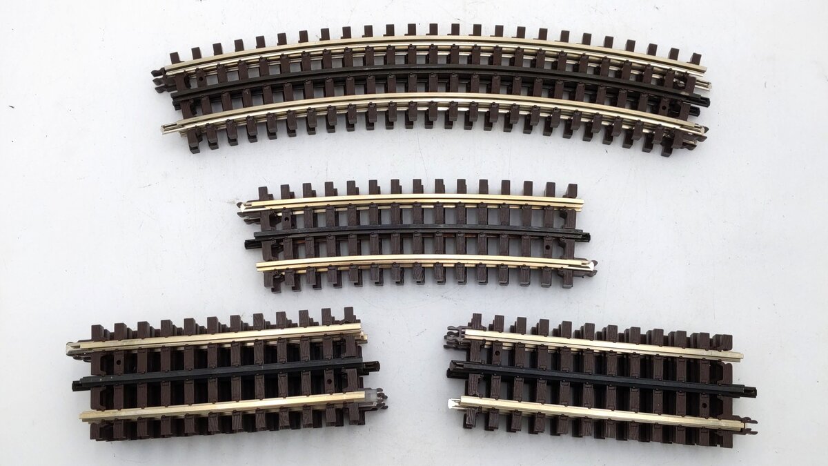 Atlas O Gauge Assorted Nickel Silver Straight & Curved Track Sections [11] EX