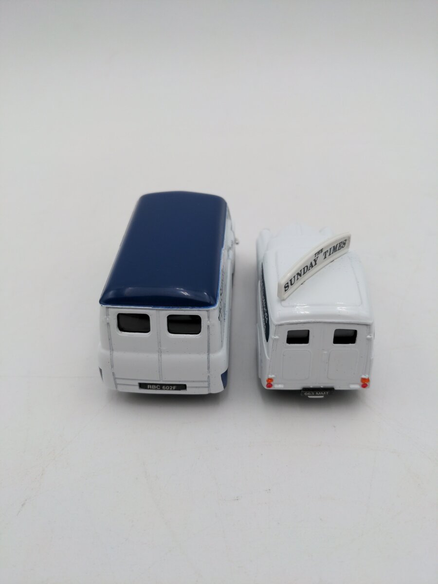 Corgi 97740 1:43 1960s Morris Minor Van & Bedford CA Sunday Times Set NIB