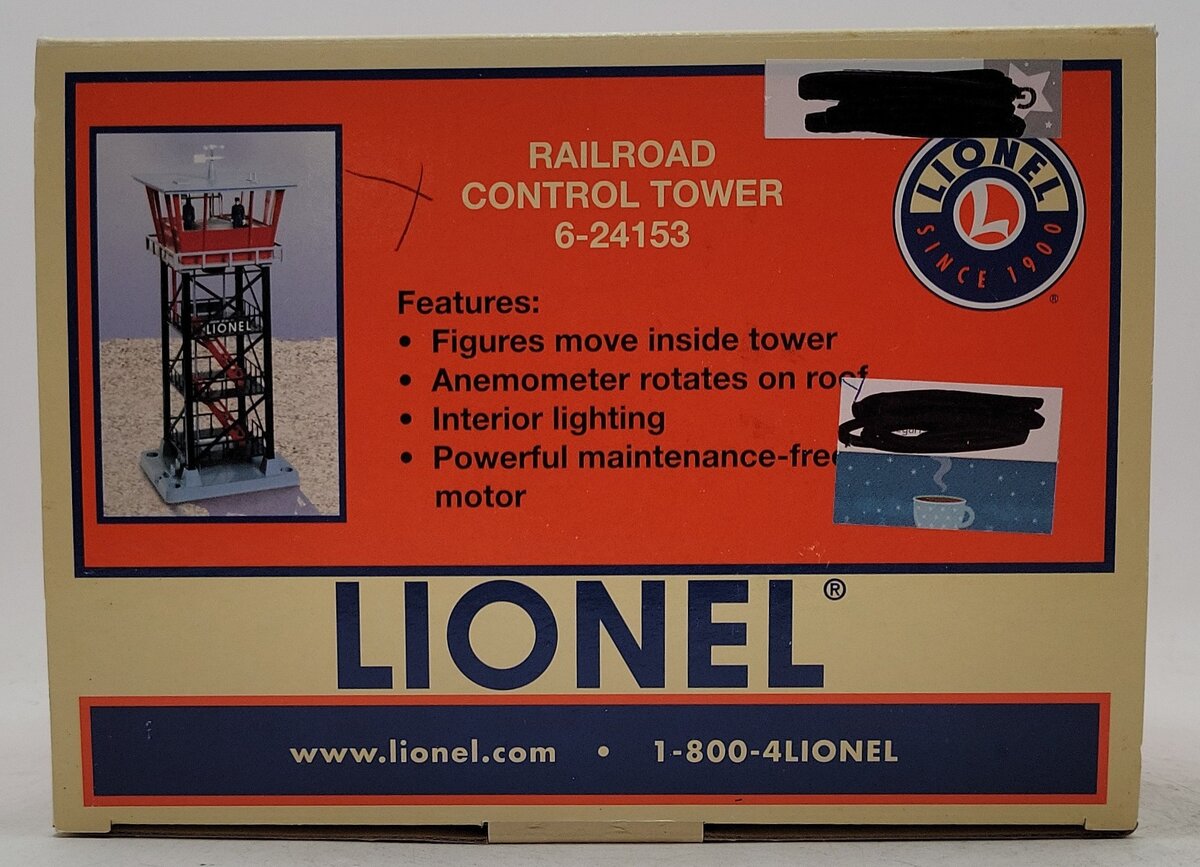 Lionel 6-24153 O Gauge Railroad Control Tower EX/Box