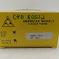 American Models 6006 S Scale Chesapeake & Ohio Flatcar w/Army Tank EX/Box