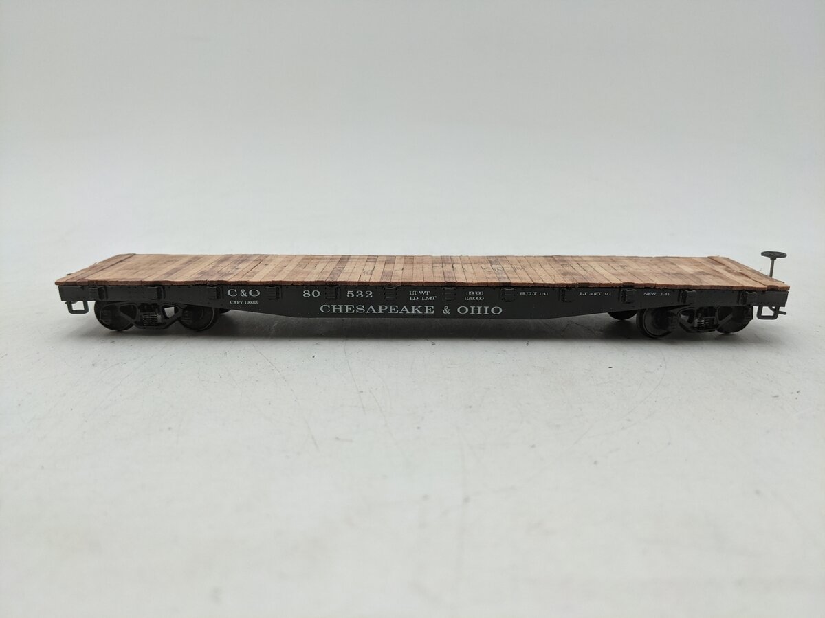 American Models 6006 S Scale Chesapeake & Ohio Flatcar w/Army Tank EX/Box