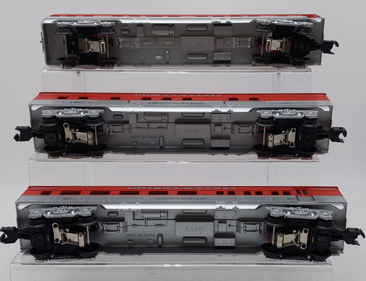 K-Line K4532E O Golden State Streamliner Passenger Cars (Set of 3) EX/Box