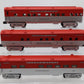 K-Line K4532E O Golden State Streamliner Passenger Cars (Set of 3) EX/Box