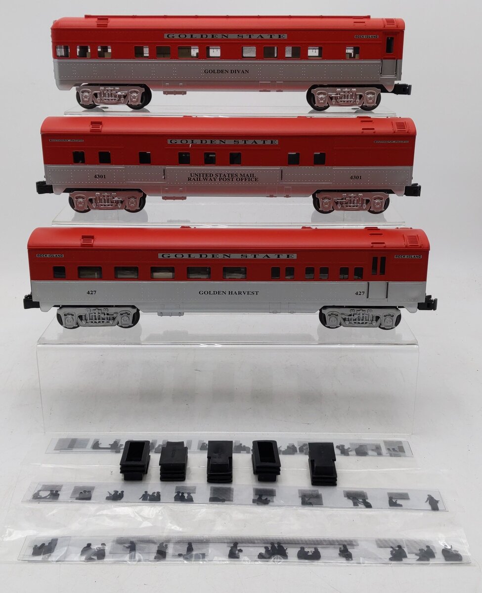 K-Line K4532E O Golden State Streamliner Passenger Cars (Set of 3) EX/Box