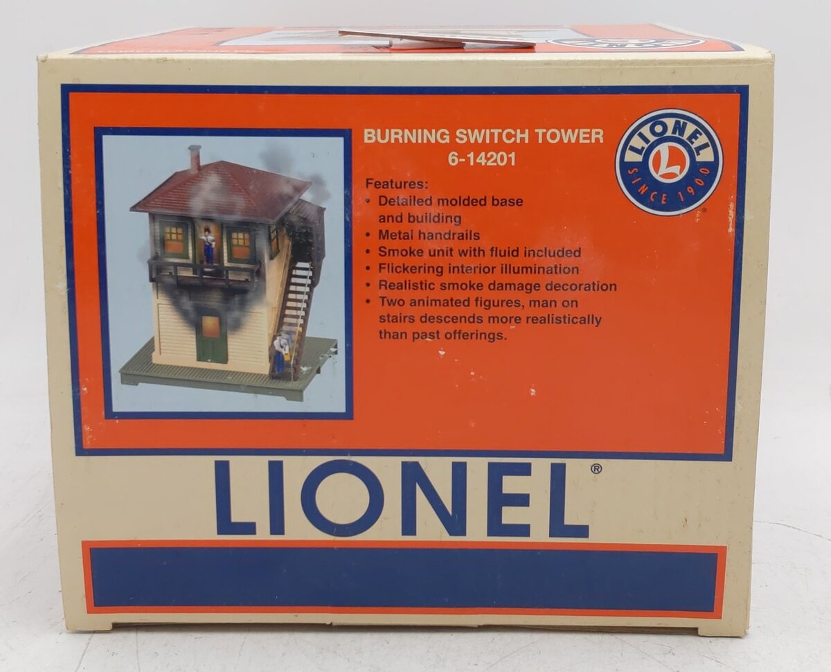 Lionel 6-14201 O Gauge Burning Switch Tower Built Building
