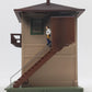 Lionel 6-14201 O Gauge Burning Switch Tower Built Building