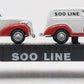 Menards 279-3052 O Gauge SOO Line Flat Car w/ Two Panel Cars #56803 EX/Box