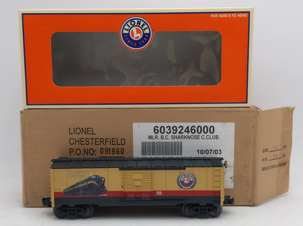 Lionel 6-39246 O PRR Century Club ll Sharknose Boxcar LN/Box