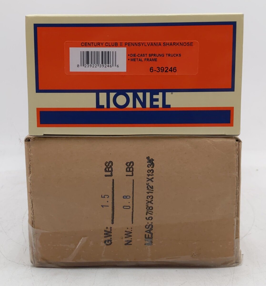 Lionel 6-39246 O PRR Century Club ll Sharknose Boxcar LN/Box