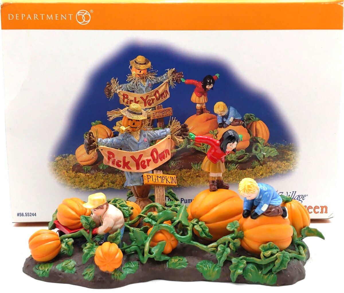 Dept 56 55244 Halloween Pick Your Own Pumpkin Accessory NIB