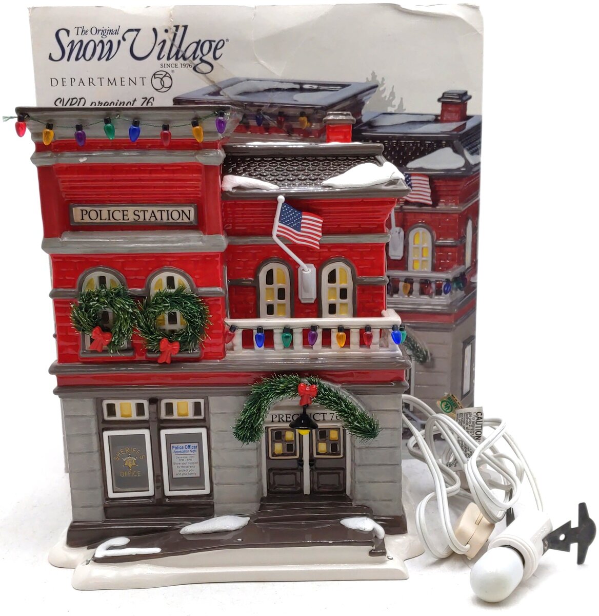 Dept 56 808948 The Original Snow Village SVPD Precinct 76 VG/Box