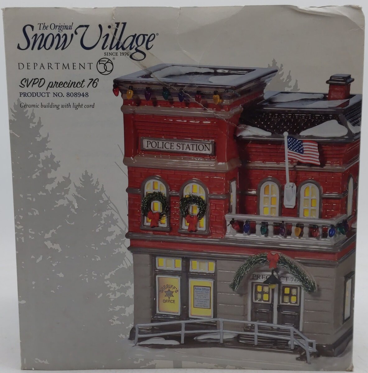 Dept 56 808948 The Original Snow Village SVPD Precinct 76 VG/Box
