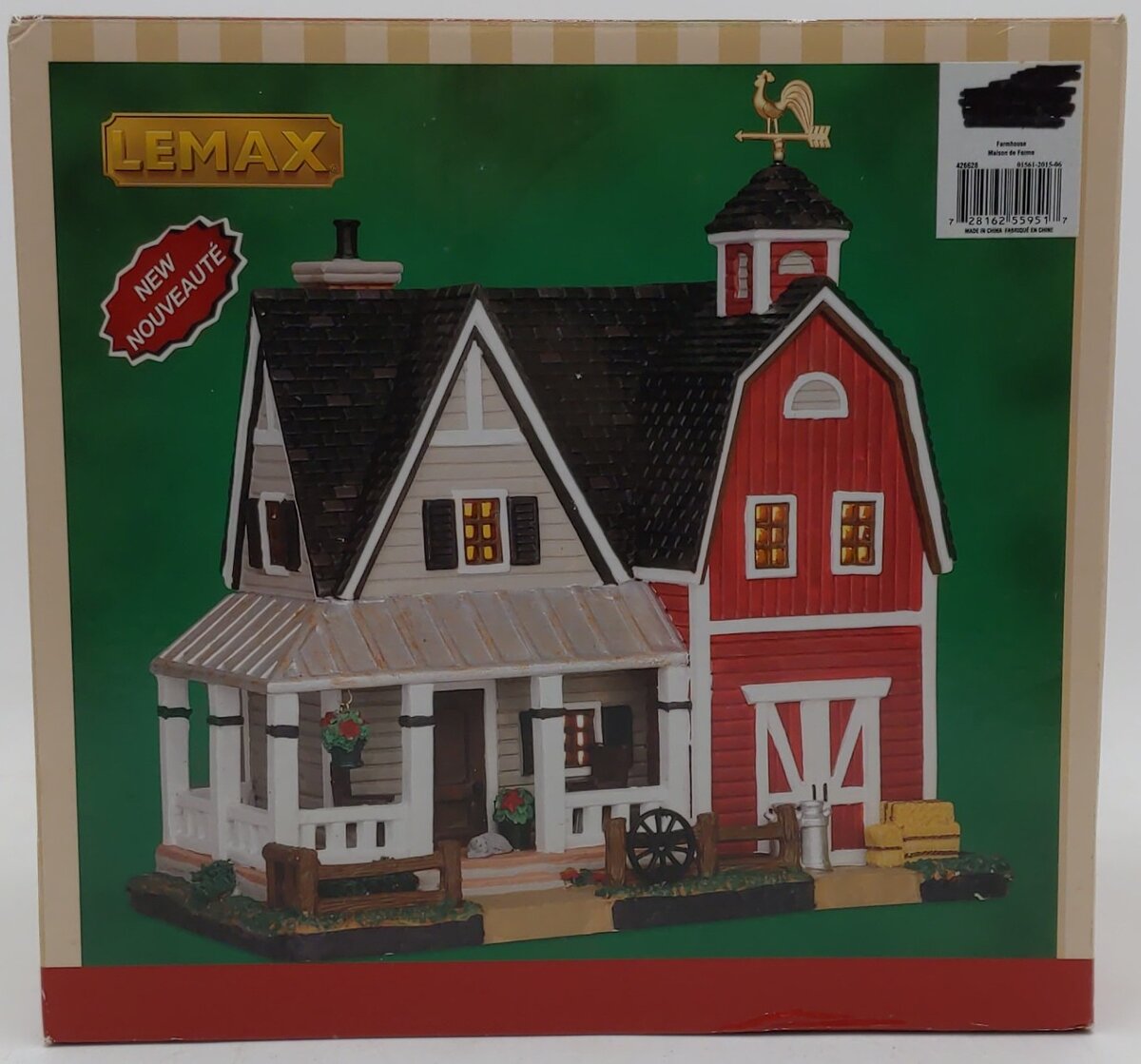 Lemax 55951 Porcelain Lighted Farmhouse EX/Box