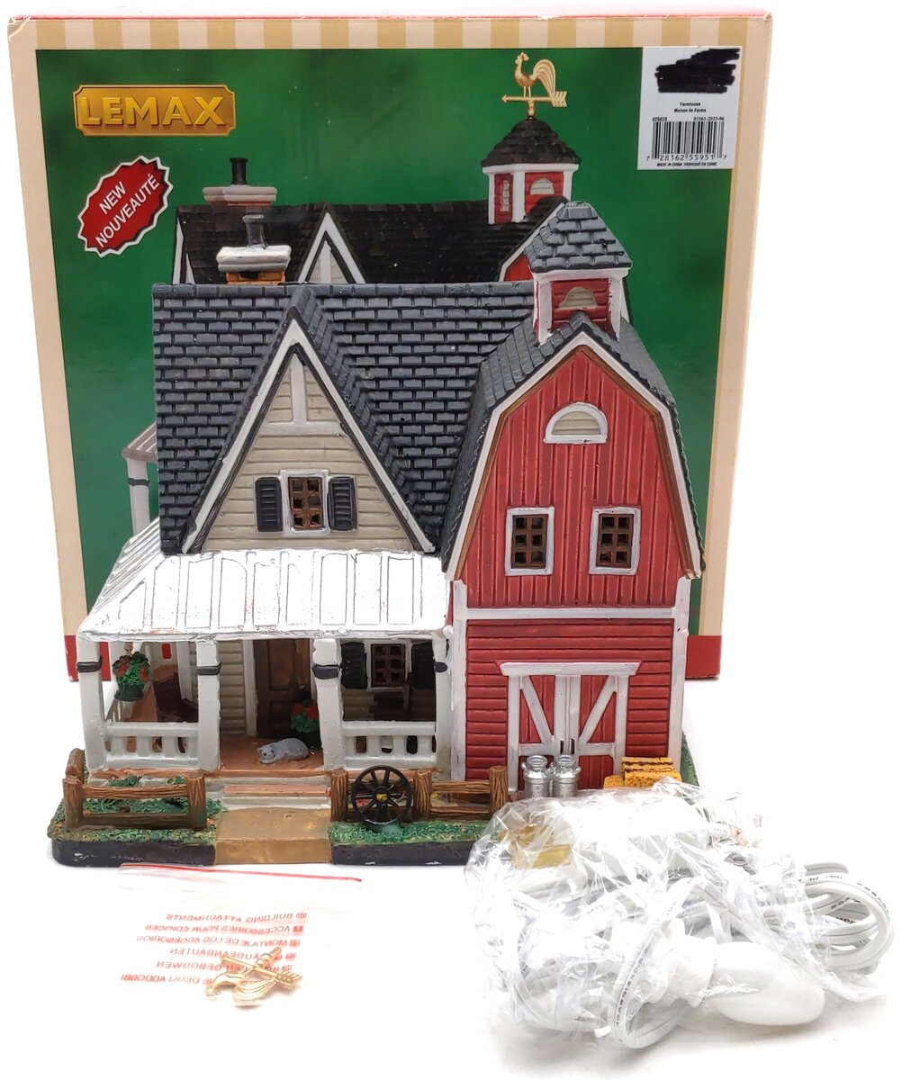 Lemax 55951 Porcelain Lighted Farmhouse EX/Box