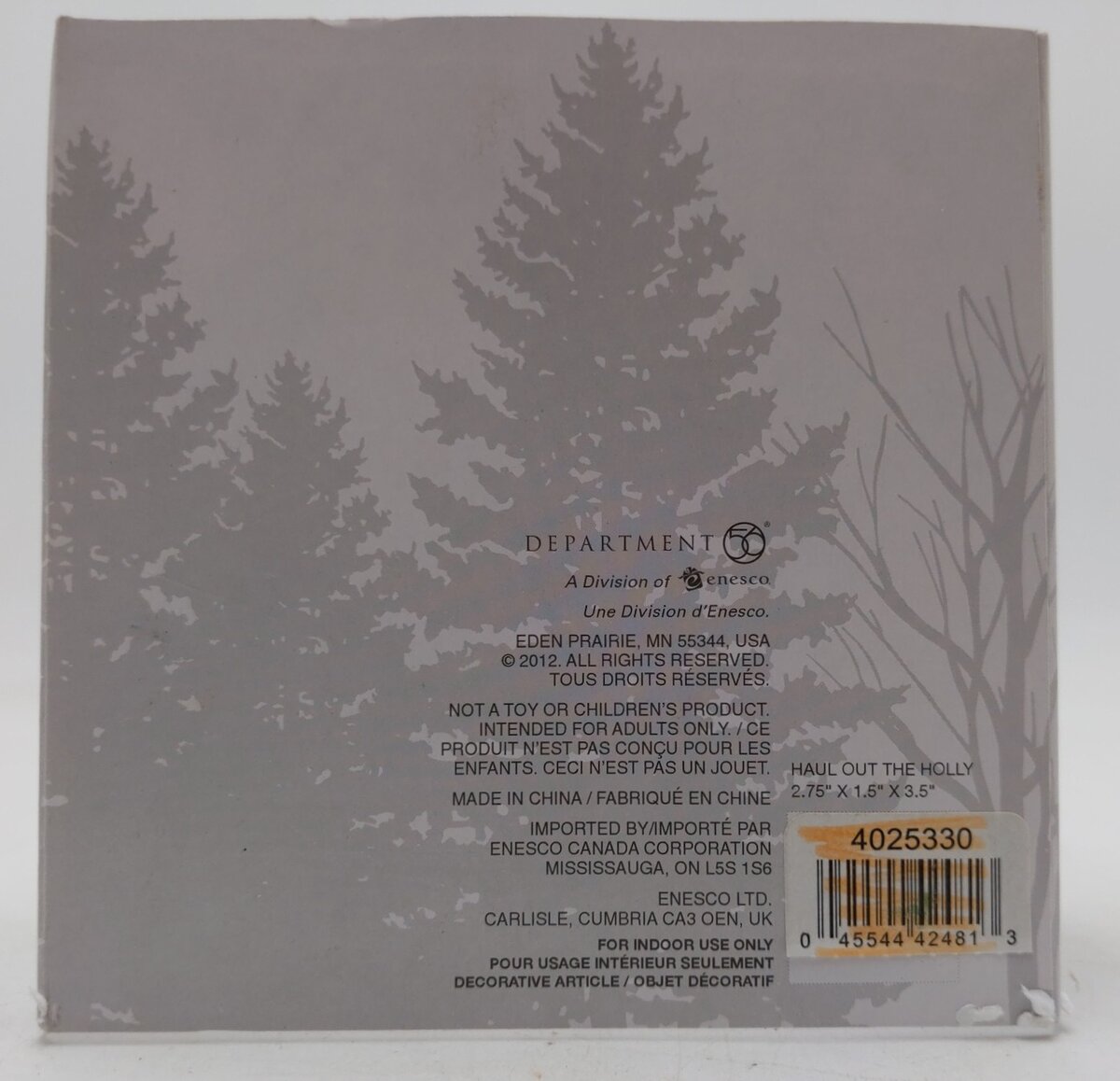 Dept 56 4025330 Snow Village 