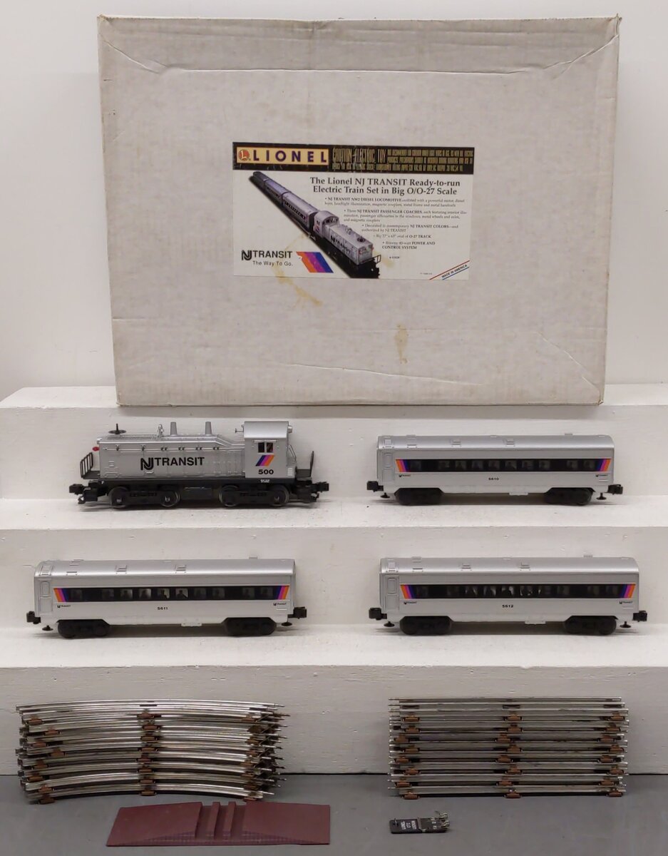 Lionel 6-11828 O NJ Transit Diesel Passenger Car Set VG/Box