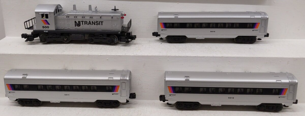 Lionel 6-11828 O NJ Transit Diesel Passenger Car Set VG/Box