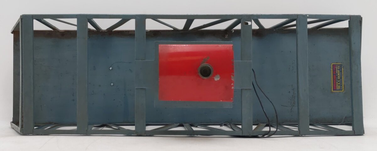 American Flyer 750 Vintage S Metal Trestle Bridge with Lighted House on Top