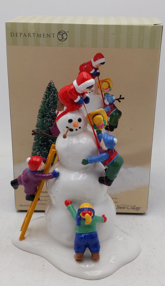 Department 56 56.55159 The Original Snow Village Mainstreet Snowman VG/Box