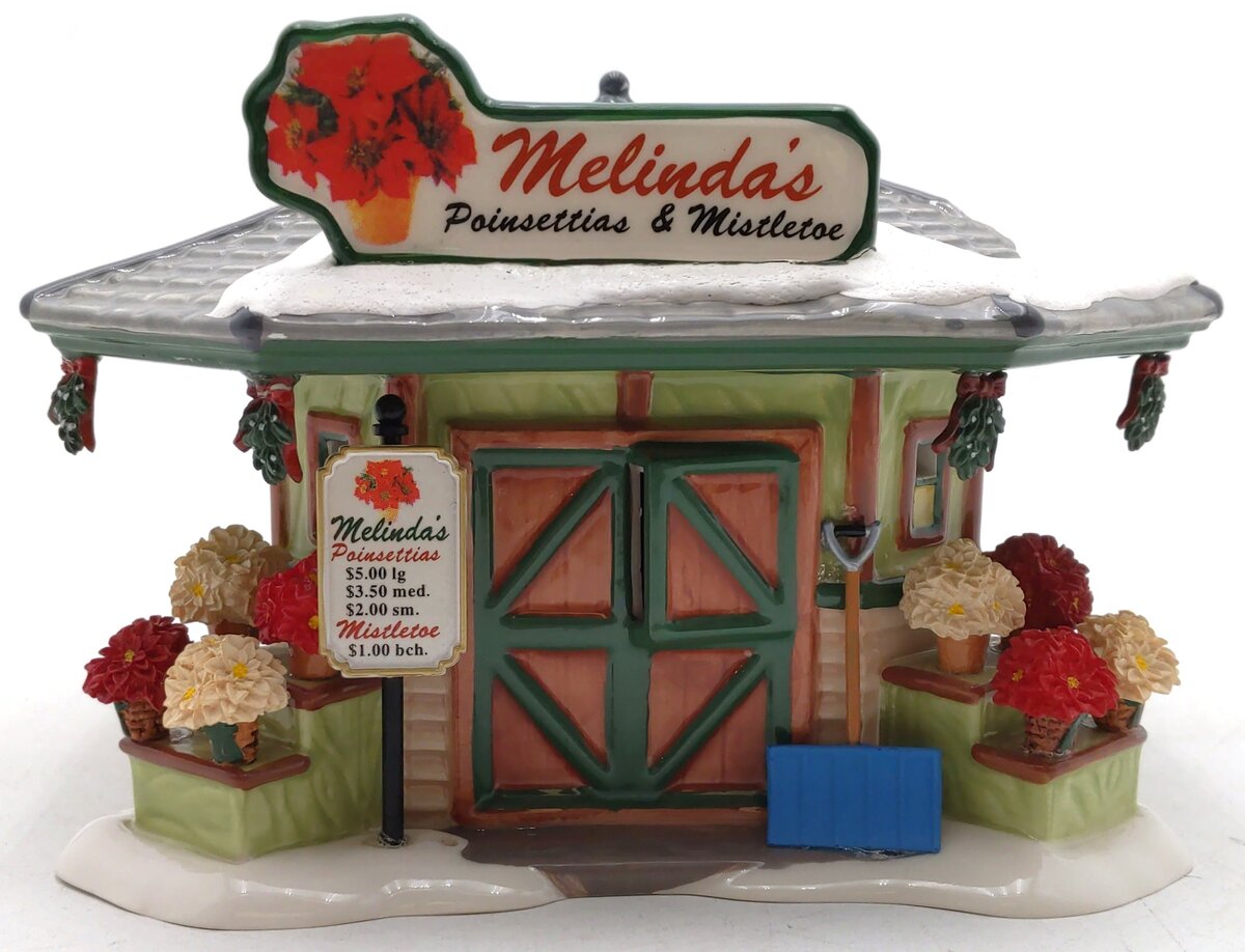 Dept 56 4025319 The Original Snow Village Melinda's Poinsettias & Mistletoe LN/Box