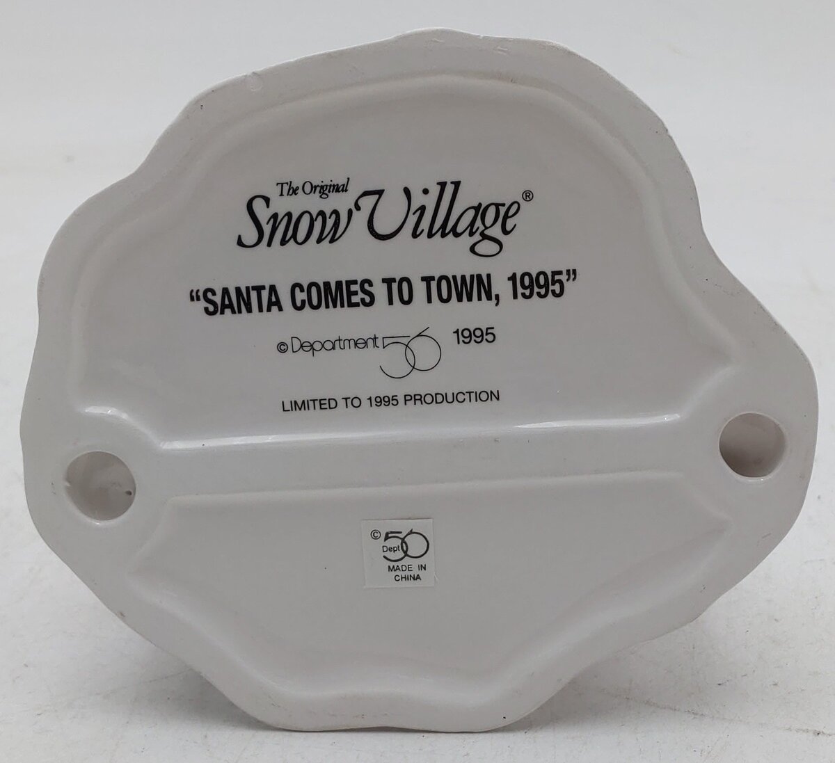 Dept 56 5477-1 The Original Snow Village Santa Comes To Town 1995 LN/Box