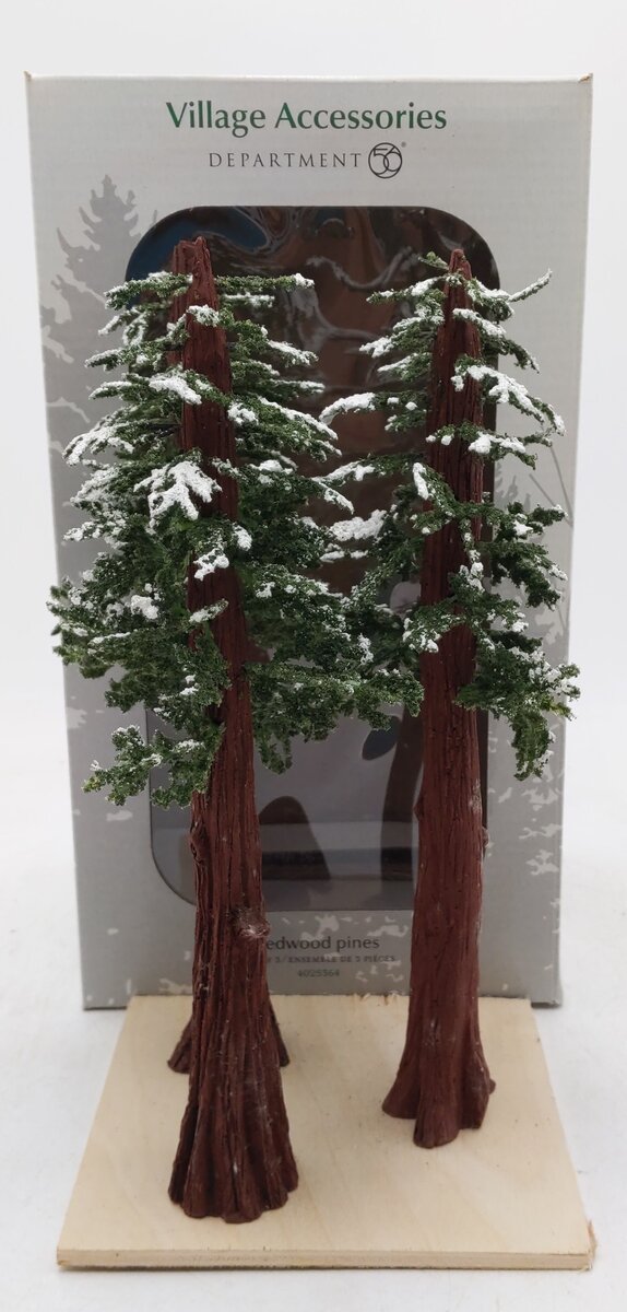 Dept 56 Village Accessories Redwood Pines (Set Of 3) LN/Box