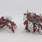Dept 56 4020263 Village Accessories "Winter Berry Trees" (Set Of 2) EX/Box